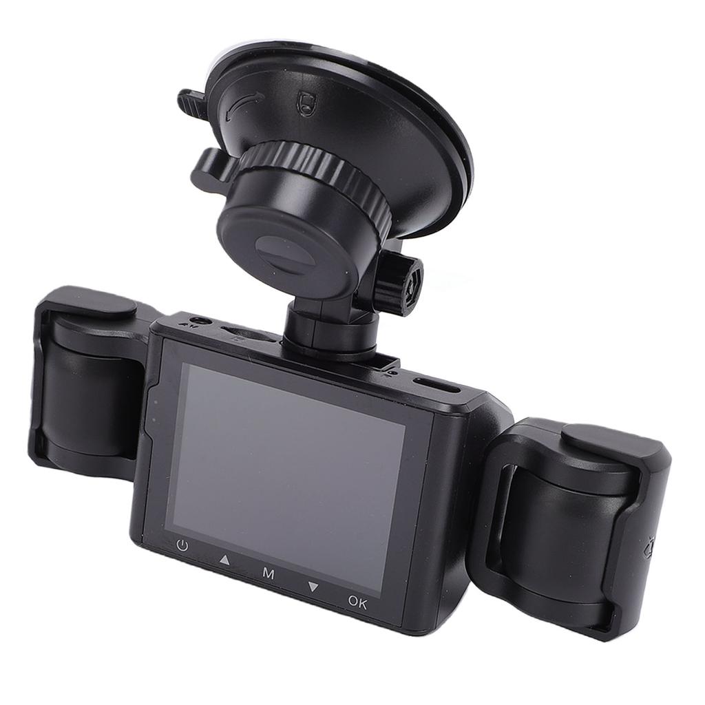 4 Channel Dash Cam 1080P 360 Degree Front and Rear Inside Dash Cam with Loop Recording 2.4 Inch Screen