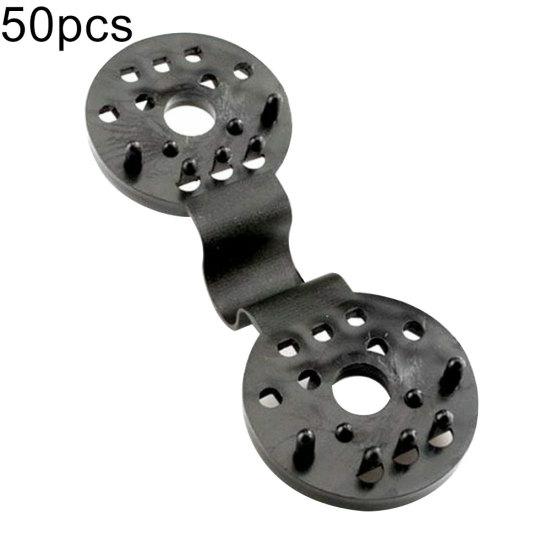 

50 шт., затеняющая сетка для теплицы, забор, садовое растение, солнцезащитная сетка, зажим, фиксирующая кнопка чёрный