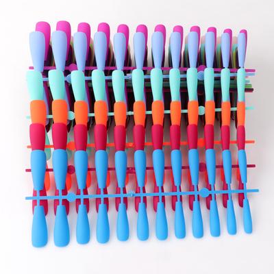 24pcs/set DIY Quick Nails Lengthened Ballet Matte T-shaped False Nails Multi-color Strips Finished Wear Manicure
