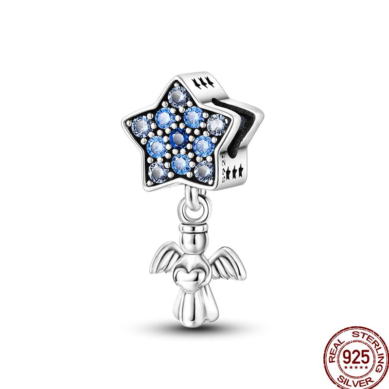 Copper Tarot Star Moon Sun Cross Bible Holy Blessing Amulet Beads Fit 3Mm Pan Original Bracelet Diy Gift