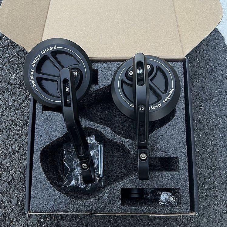 Yibaike Retro Handlebar Mirrors for Chunfeng 250/450SR/500SR Aluminum Alloy