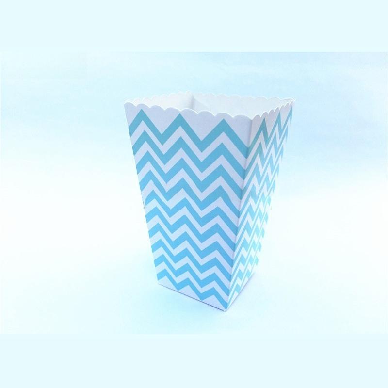 Striped Ripple Dot Popcorn Box Creative Birthday Party Decora Festival Carnival Snack Cup Children's Anniversary Gift Packag Handheld Popcorn Bucket