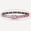 Women's Sparkly Punk Waist Belt Rhinestone Studded Glitter Crystal Buckle 1Pcs for Club Rave Events