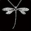 Copper 40-75cm Delicate Dragonfly Pendant Necklace for Women's Wedding Party Jewelry