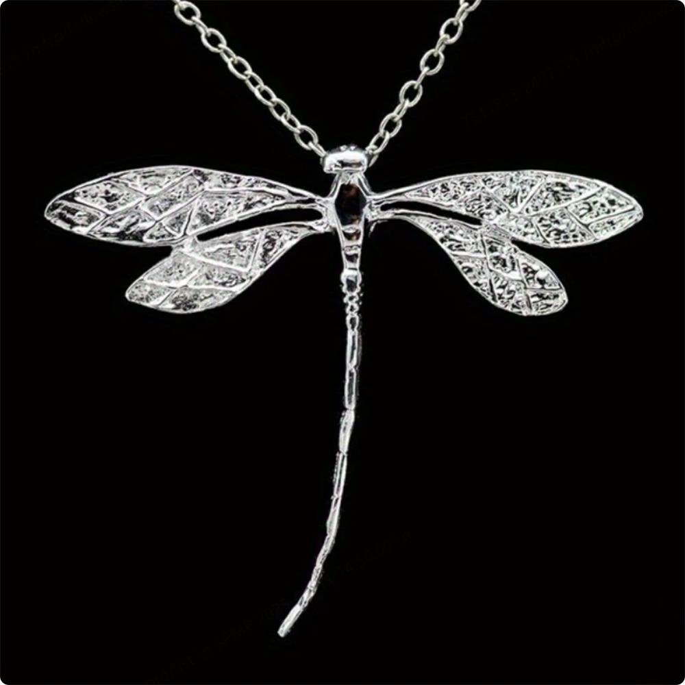 Copper 40-75cm Delicate Dragonfly Pendant Necklace for Women's Wedding Party Jewelry