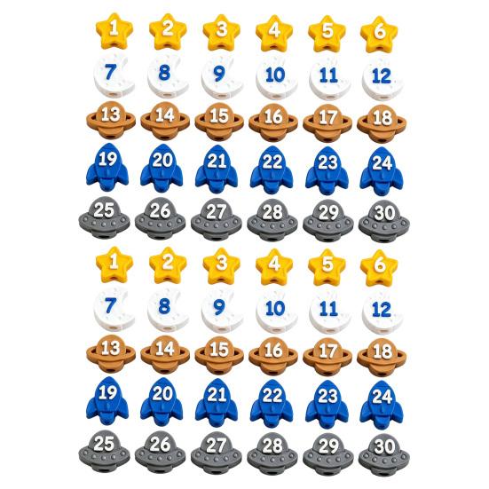 Cute Cartoon Pencil Toppers Set Toppers, Lovely Charms, Pen Number Caps for Classroom Decorations School Supplies Rewards Durable Silicone Protectors