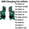 New For Infinix Note 7 8 8i 10 11 12 Pro NFC G96 Lite USB Charging Dock Charger Board Connector Flex Cable