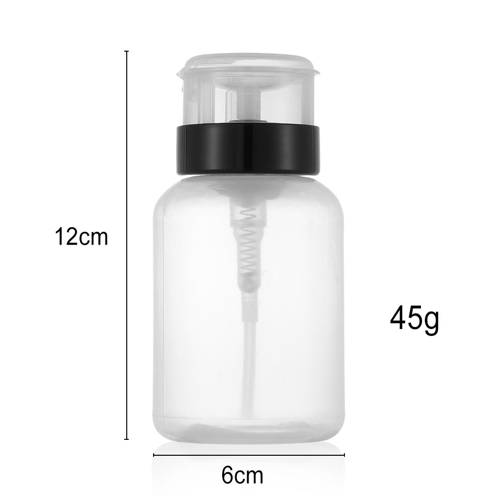 Gel Cleaner Liquid 200mL Clean Acetone Nail Polish Remover Pump Dispenser Container Empty Bottle