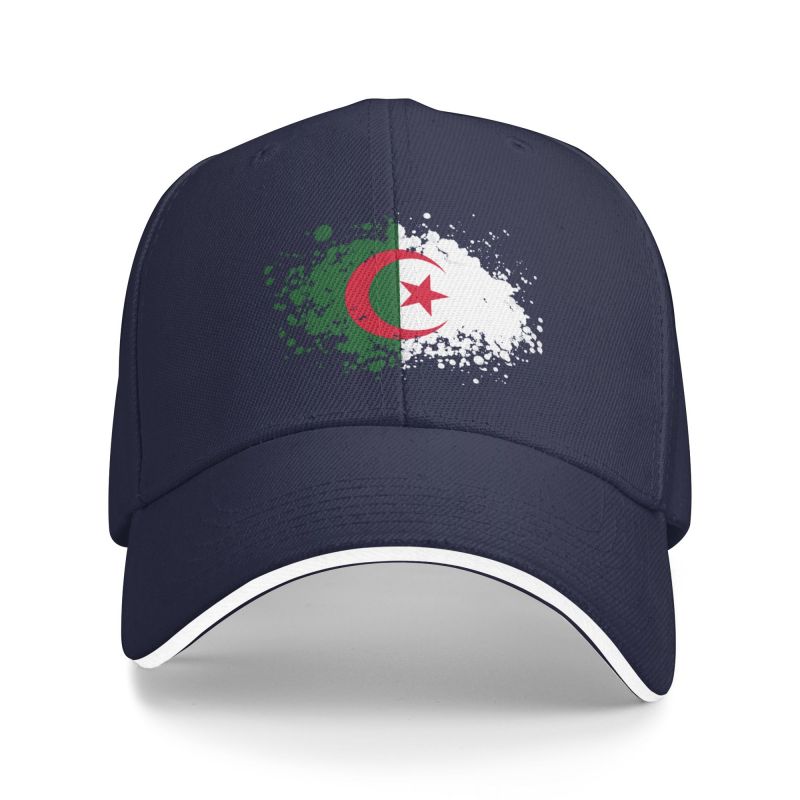 Punk Algeria Motorcycle Baseball Cap Unisex Women Breathable Algerian Patriotic Dad Hat Sports
