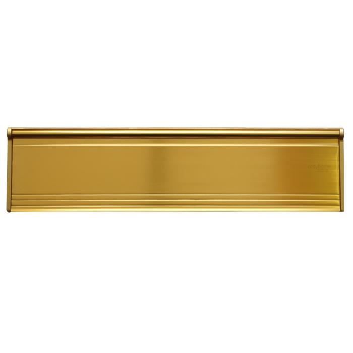 Entrée De Boîte Aux Lettres - Aluminium - Marron - Installation Murale - 295mm X 75mm - Ouverture 279mm X 45mm