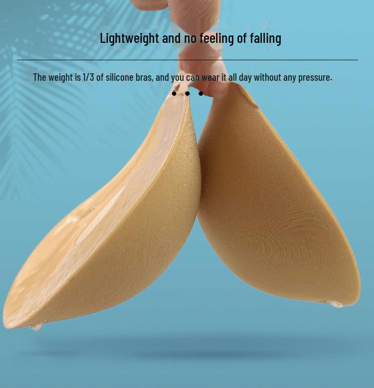 Nová silikonová neviditelná podprsenka pro svatební šaty – 5CM zesílená, 3D podpora, bez zad a bezešvý design.