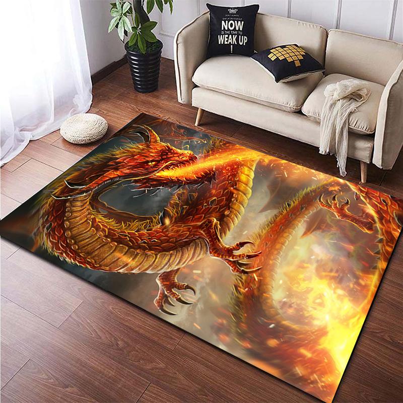 Chinese Dragon Art Printed Carpet for Living Room Large Area Rug Soft Mat E-sports Chair Carpets Alfombra Gifts Dropshopping
