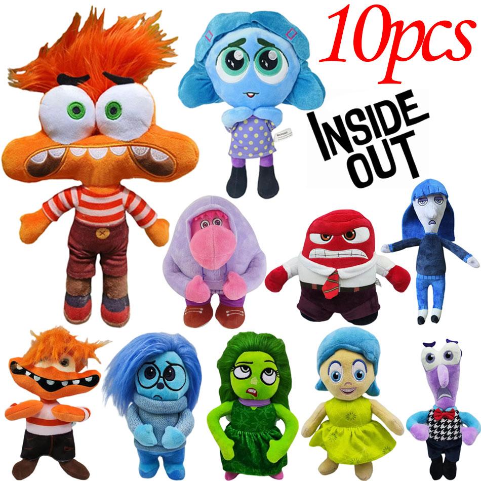 Inside Out 2 Plush Dolls Inside Out Plush Toy Cute Cartoon Plushie Doll Soft Stuffed Anime Periphery Toys Kids Birthday Gifts