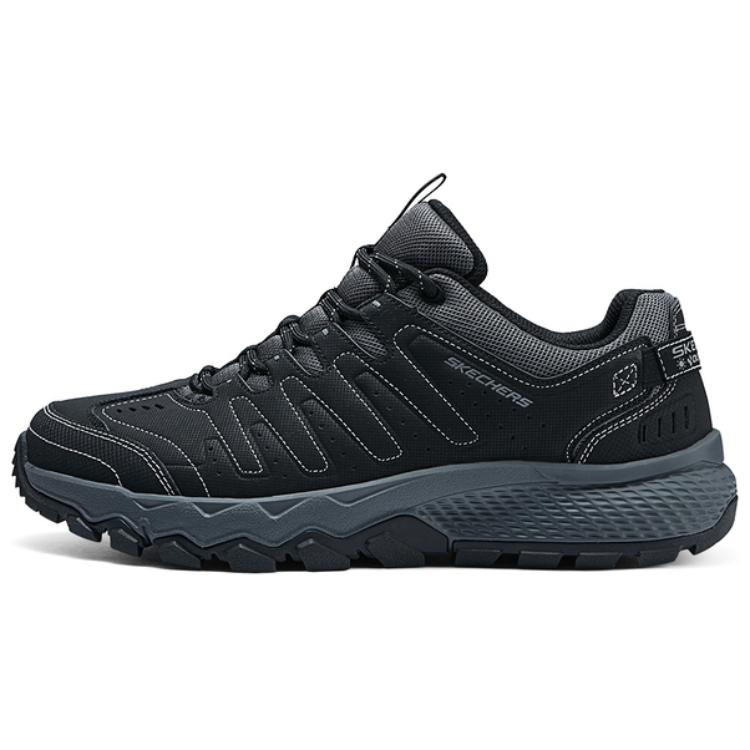Skechers Comfortable Versatile Shock Absorbing Breathable Low Top Running Shoes Men sneakers Black 237615-BKCC