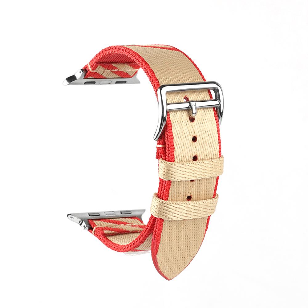 

Nylon Canvas Weave Watch Strap Vintage Bracelet Wristband 38mm 40mm 42mm 44mm Colorful Watchband for Men Women Watches Accessory 42mm or 44mm