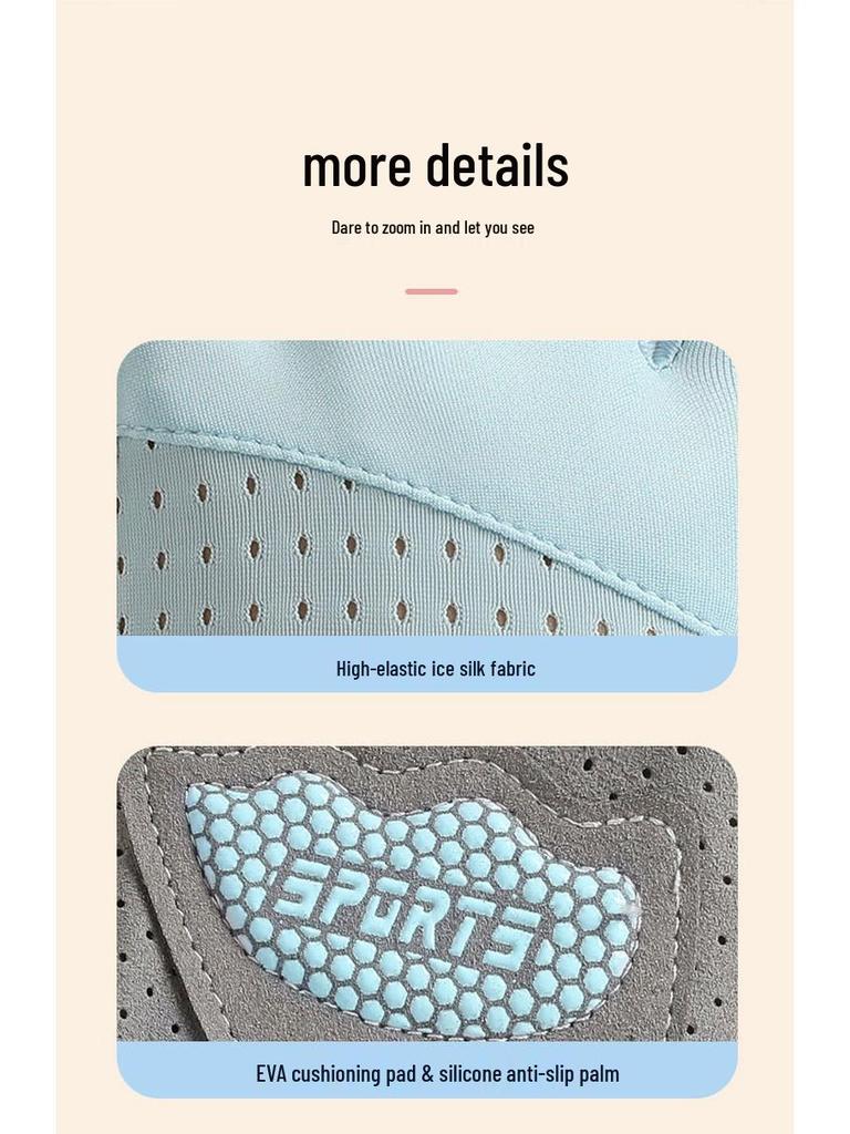 Kids' Non-Slip Half-Finger Sports Gloves for Cycling, Skating, and Fitness with Palm Protection