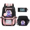 Peripheral Printed Children'S Backpack Large-Capacity Primary And Secondary School Student Leisure Schoolbag Three-Piece Set