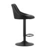 KAST stool - black eco-leather / black base