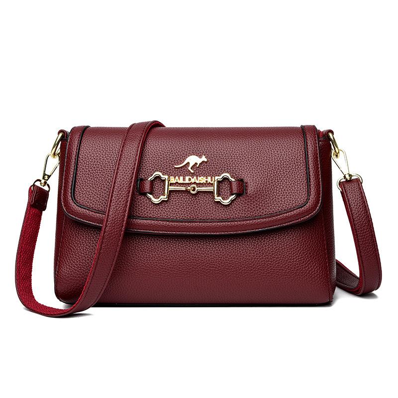 New Women's Personalized One Shoulder Slanted Straddle Women's Bag Tote Bag Fashionable Korean Style Simple and Atmospheric Small Bag