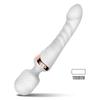 Dobbelmotor Magisk Tryllestav Vibrator 10 Moduser G-punkt Massasjeapparat Oppladbart Litiumbatteri Klitorisstimulator Dildo for Kvinner Anale Plugg Leker for Voksne