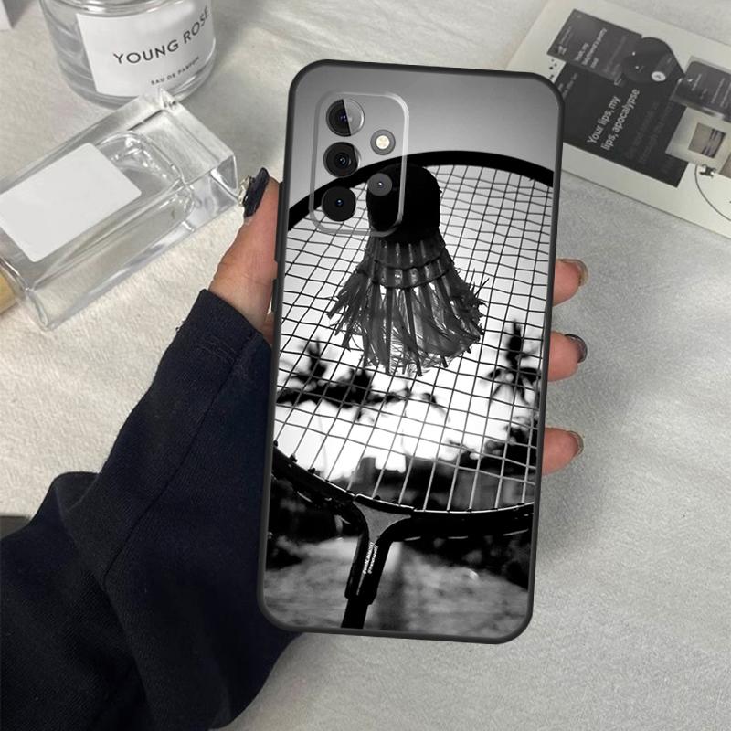 Badminton Sport Case For Samsung Galaxy A06 A16 A26 A36 A56 A53 A32 A52 A33 A13 A55 A35 A15 A14 A34 A54 A17