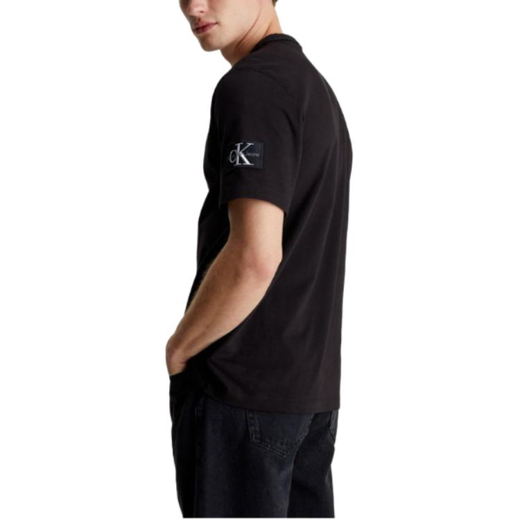 Calvin Klein Round Neck Logo Short Sleeve T-Shirt Men Tops J30J323484-BEH