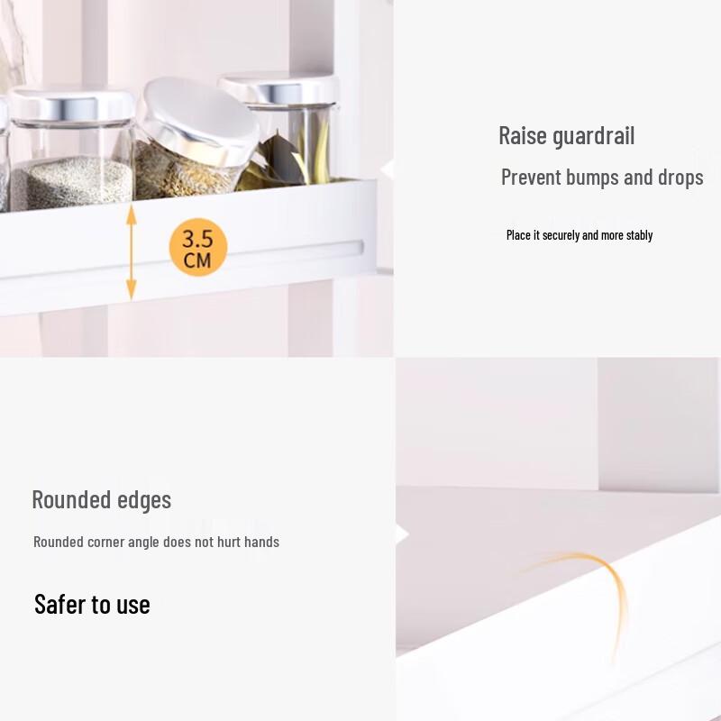 3-Tier Kitchen Spice Rack with Knife & Board Holder