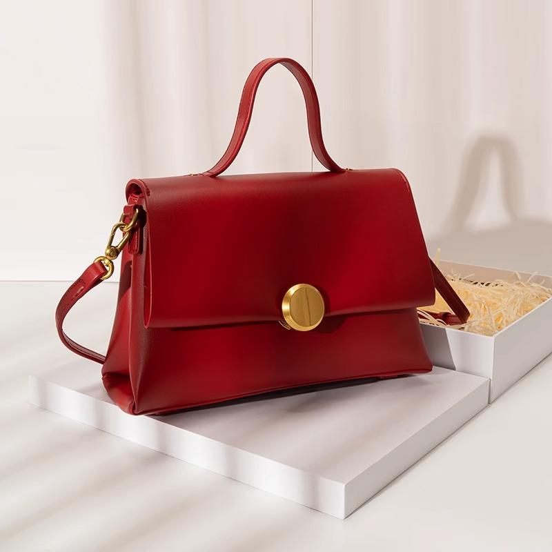 Red Bride's Wedding Bag, Large-capacity Wedding Bag, Single-shoulder Crossbody Light Luxury Handbag