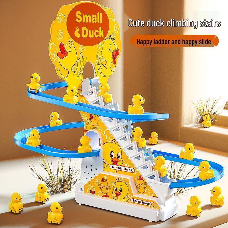 Electric Yellow Duck Climbing Toy for Infants and Toddlers 0-3 Years