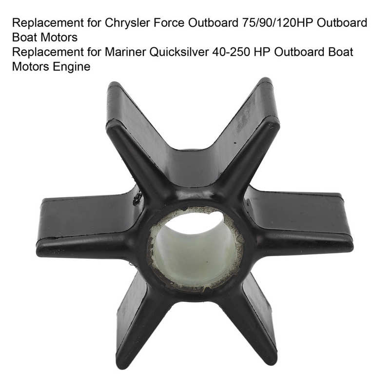 Outboard Water Pump Impeller 6 Blades 47‑43026‑2 Replacement for Chrysler Force 75/90/120HP for