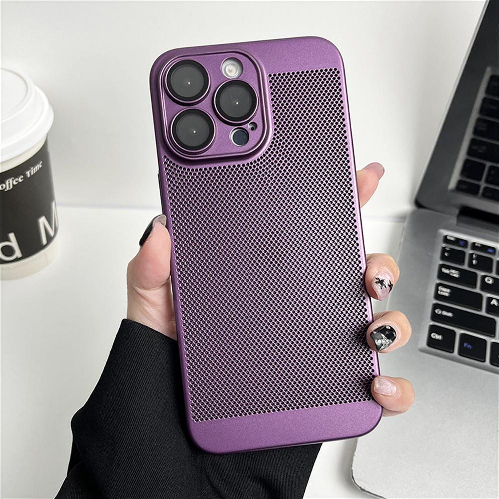 Cooling Matte Heat Dissipation Case For iPhone 17 Air 16 15 14 13 12 11 Pro Max X XS Max XR Plus SE Mini Metallic Cover