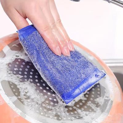 1/3/6ks, kuchyňská houba na mytí nádobí, neublíží artefakt kartáče na hrnce, oboustranná čisticí houbička pro domácnost, kuchyňská čisticí houba,