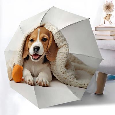 1 pieza Juguetes para cachorros Paraguas Plegable de Apertura/cierre Automático, Paraguas de Viaje Compacto Portátil yy251230171