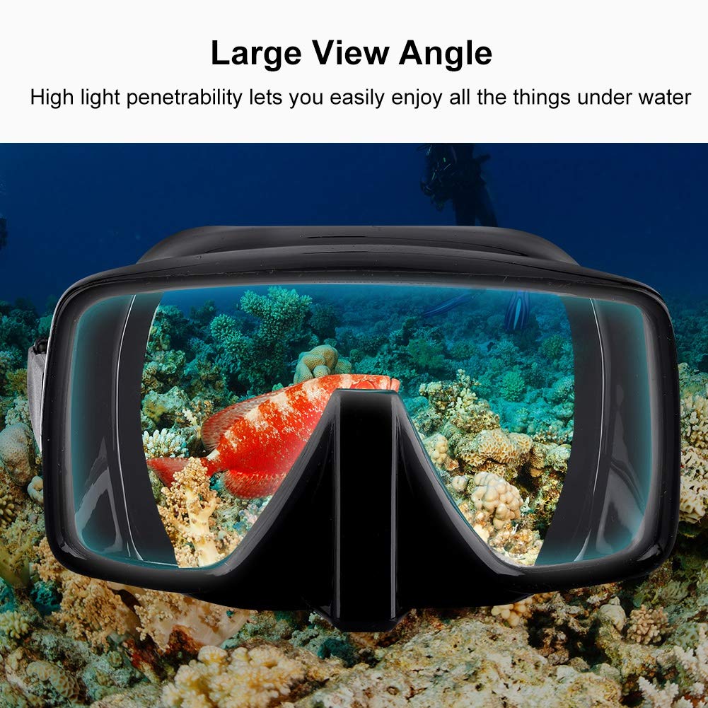 Urhomy Underwater Swim Diving Wide Field of Tempered Glass Adjustable Perfect for Summer Competitive Underwater Adult Goggles, Goggles, Goggles,