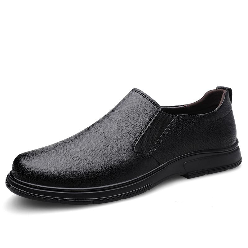 

Classic Brand Men s Leather Casual Shoes Massage Men s Loafers Shoes Winter Velvet Men s Business Cotton Shoes Comfortable Daily 46 чёрный