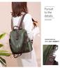 Dam Retro Anti-Stöld PU Ryggsäck - Casual Outdoor Travel Bag 2025