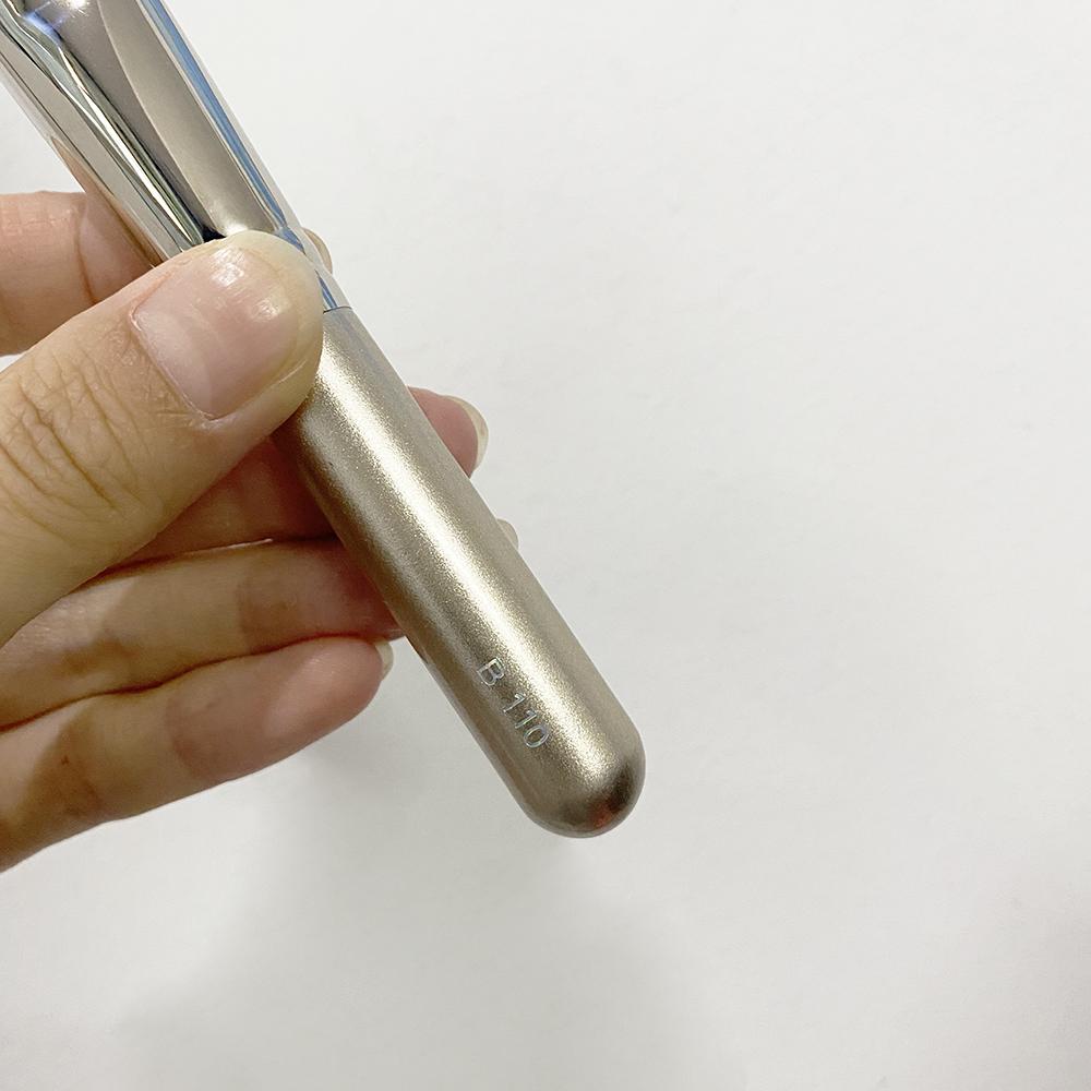 MAKEUP BRUSH B110 Round BLUSH J4003 Angled HIGHLIGHT Brush - Gold - Quality Goat Brisltes Cosmetics Powder Bronzer Blending Tools