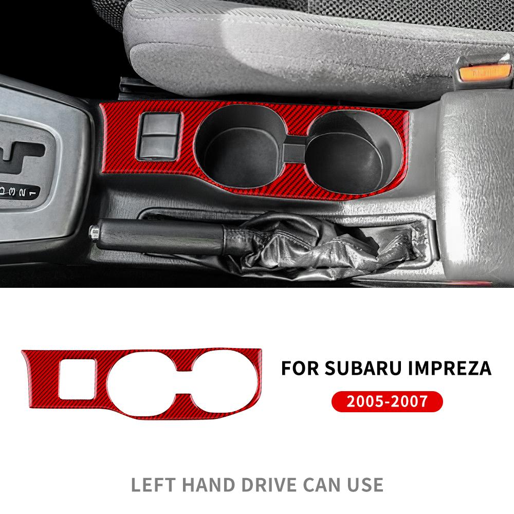 Real Soft Carbon Fiber Sticker For Subaru Impreza 2005 2006 2007 Gear Shift Panel Outlet Vent CD Frame Interior Accessories