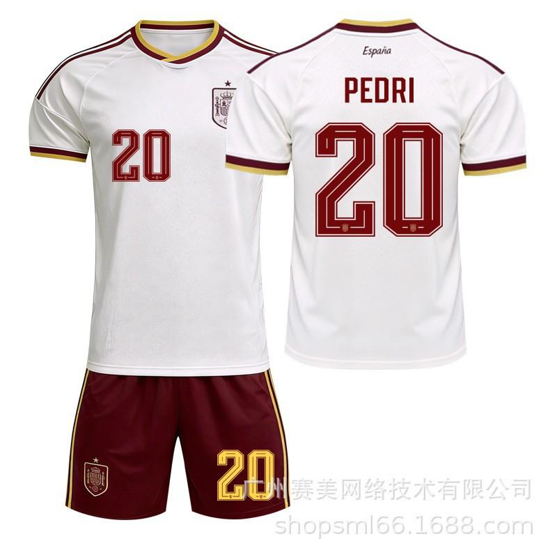 World Cup Spain Away No. 19 Yamal Football Jersey 17 Williams Meijia Mpedri