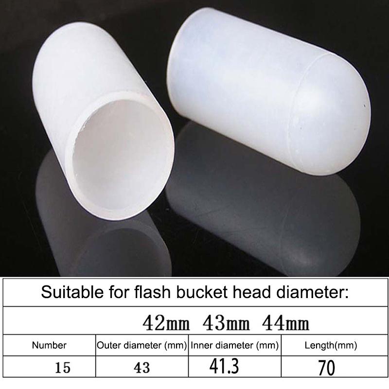 2Pcs Silicone Elastic Flashlight Lampshade For Sp31 Sp35 If22A C8G If25A Sp36 S2 C8 Ea01 Ts21 Q8 14-75Mm Torch