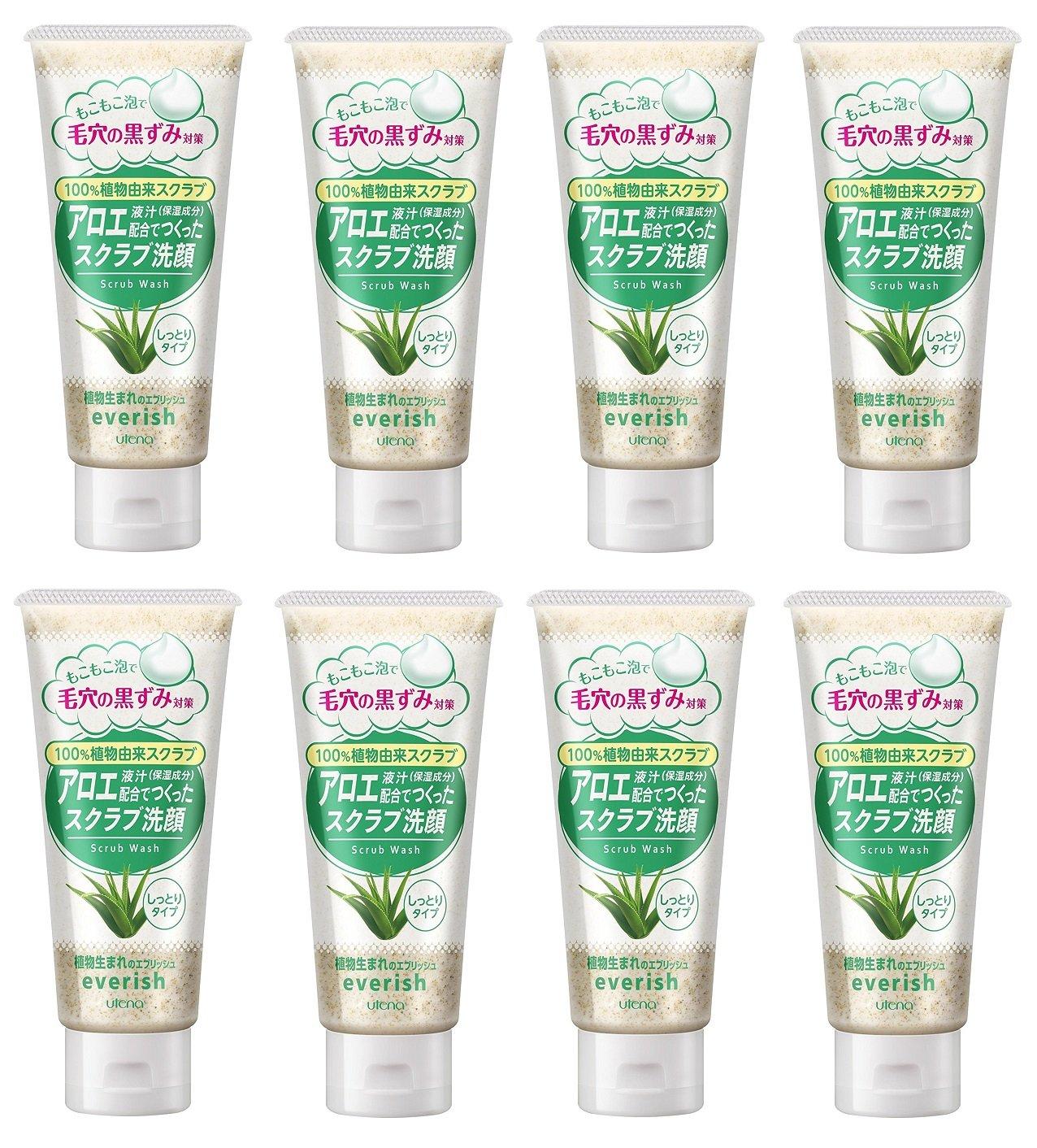 

everish Aloe scrub face wash 135g x 8 [Bulk Purchase]