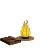 Color Changing Simulation Flame Night Light Creative Bonfire Lamp Gift 3D Printed Light  Courtyard