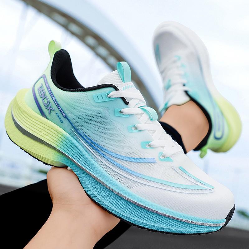 Youth Style Shoes Lightweight Running Shoes Boys Teens Comfortable Soft Sole Carbon Plate Sport Sneakers Low Top Casual