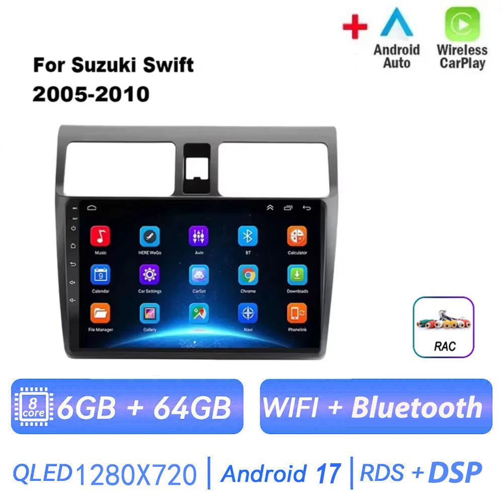 Android 17 Car Radio for Suzuki Swift 2005 2006 2007 2008 2009 2010 2DIN Multimedia Player Navigation Carplay GPS Video IPS 4G