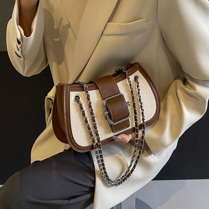 Popular bags women's new spring and summer trendy texture fashionable single shoulder underarm bag method stick bag