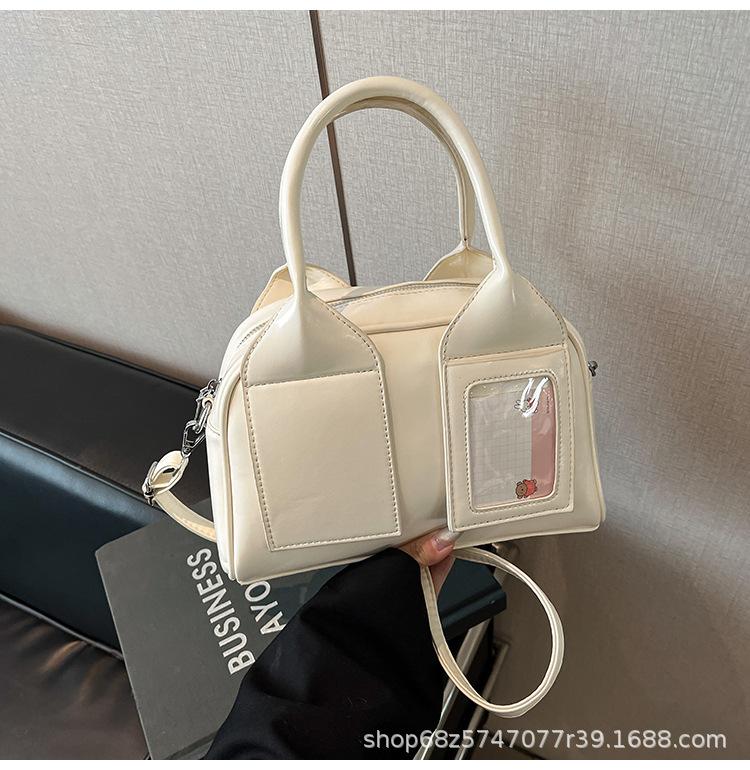 Korean Fashion Small Square Bag Women's Handbag 2025 New Simple Pocket Versatile Shoulder Crossbody Bag