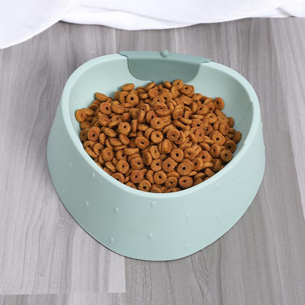 Cartoon Pet Food Bowl Strawberry Pattern Non-slip Anti-overturning Kitten Feeding Bowl Feeder Pet Supplies