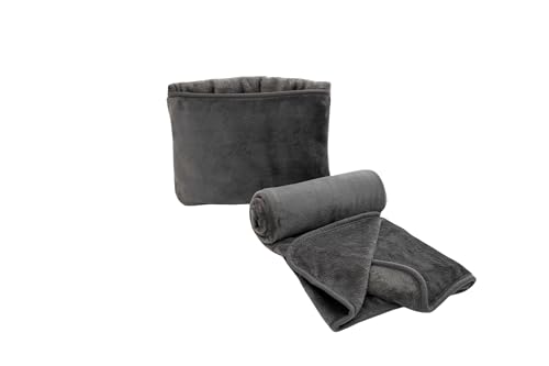 

WillerS Compact Blanket, Portable Winter Throw, Half Blanket, 100x140cm, Fluffy and Warm Flannel, Rolls Up for Storage, Can Be Used as a Cushion, Styl
