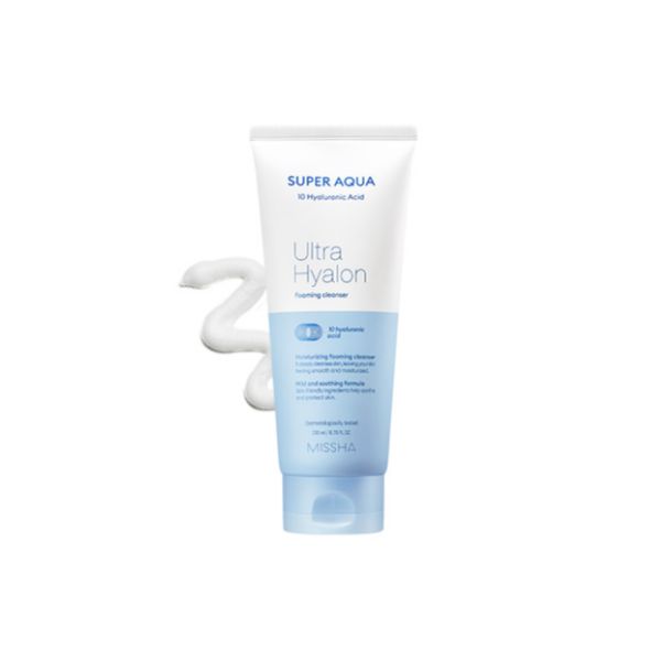 

MISSHA Super Aqua Ultra Hyalron Foaming Cleanser 200ml (6.76 fl. oz.) 1ea