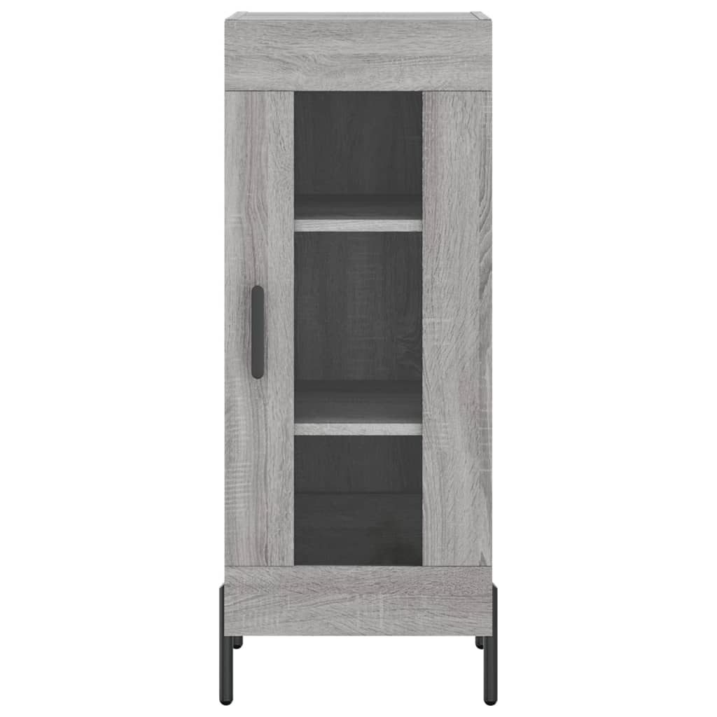 Vidaxl Cabinet, Sonoma Grey Oak, 34.5X34X90 Cm Material Wood-Based